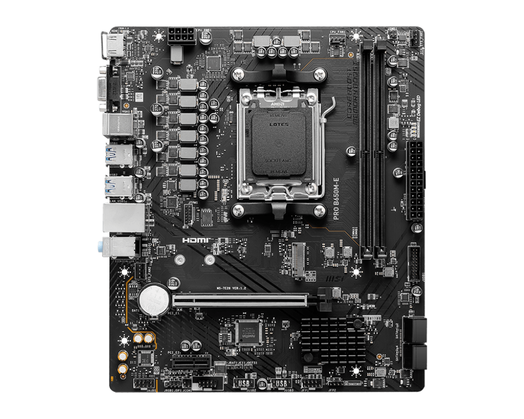 Материнская плата MSI PRO B650M-E mATX AM5